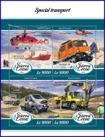 SIERRA LEONE 2018 MNH** Special Transports Spezialtransporter M/S - IMPERFORATED - DH1807 - Sonstige (Land)