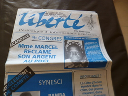 Journal Afrique Liberté N°24 Cote D'Ivoire 10 Pages 1991 - 1950 - Oggi