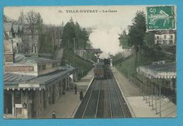 CPA 11 - Chemin De Fer Arrivée Du Train En Gare De VILLE D'AVRAY 92 - Ville D'Avray