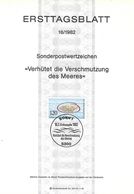 1982 - DEUTSCHLAND - FDS ETB 16/1982 [Against Pollution Of The Sea] - Michel 1144 + BONN 1 - 1981-1990