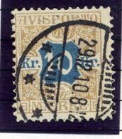 DENMARK 1907 Avisporto (newspaper Accounting Stamps) 10 Kr.  Used.  Michel 10 - Gebruikt