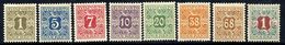 DENMARK 1907 Avisporto (newspaper Accounting Stamps) Set To 1 Kr. LHM / *  .  Michel 1-8 - Unused Stamps