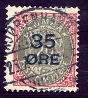 DENMARK 1912 Surcharge 35 Øre On 20 Øre, Used.  Michel 61 I - Gebraucht