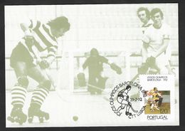 Portugal HOCKEY Jeux Olympiques Barcelona 1992 Carte Maximum Maxicard - Hockey (Field)