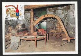 Portugal Açores Broyeur Carte Maximum 1993 Portugal Azores Grinding Mill Maxicard - Agriculture