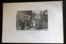 Karl GIRARDET - Une Fête Publique Sous Philippe-Auguste - Prints & Engravings