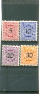 1911 WURTEMBERG  Stempelmarke Les 4 Timbres ( ** ) Le Série 5 10 20 30 - Autres & Non Classés