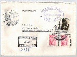 Lettre Recommadée Pour La France  1984 - Storia Postale