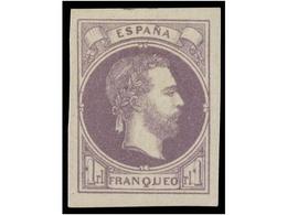 327 * ESPAÑA. Ed.158. <B>1 Real</B> Violeta. PIEZA DE LUJO. Cat. 415€. - Autres & Non Classés