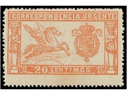 394 ** ESPAÑA. Ed.256. <B>20 Cts.</B> Rosa. MUY BONITO Ejemplar. Cat. 124€. - Autres & Non Classés