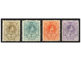 403 ** ESPAÑA. Ed.267, 268, 269, 270. <B>2 Cts.</B> Sepia, <B>5 Cts.</B> Verde, <B>10 Cts.</B> Rojo Y <B>15 Cts.</B> Vio - Autres & Non Classés