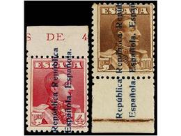 529 ** ESPAÑA. Ed.NE 26/27. <B>NO EMITIDOS. </B>Serie Completa, Leves Sombras Del Tiempo. Cert. A. DIENA. Cat. 2.970€. - Autres & Non Classés