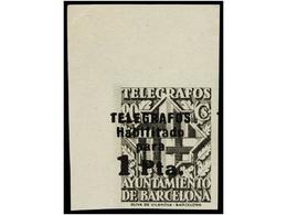 775 (*) ESPAÑA: AYUNTAMIENTO DE BARCELONA. Ed.T 17As/20As. <B>TELÉGRAFOS. VALORES COMPLEMENTARIOS.</B> Serie Completa De - Sonstige & Ohne Zuordnung