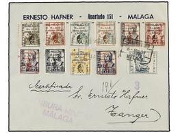855 ESPAÑA E. LOCALES PATRIOTICAS: MALAGA. Ed.41/47, 41hcc, 42hcc. 1937. MÁLAGA A TANGER. Serie Completa Más El<B> 5 </B - Other & Unclassified