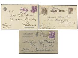 917 ESPAÑA GUERRA CIVIL. 1939-1941. TRES Tarjetas Escritas Desde La Prisión Central De Guadalajara, Prisión Provincial D - Altri & Non Classificati