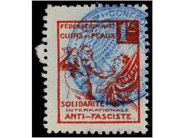 943 ESPAÑA GUERRA CIVIL. <B>SOLIDARITÉ INTERNATIONAL ANTI-FASCISTE (S.I.A.). Fédération Nationale Des Cuirs Et Peaux. 1  - Autres & Non Classés