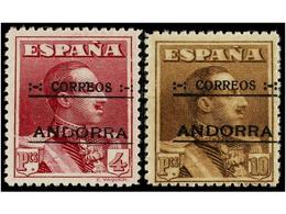 947 ** ANDORRA. Ed.1/14. SERIE COMPLETA, Excelentes Centrajes, Sellos De 4 Y 10 Pts. Numeración De Iniciativa Privada. C - Otros & Sin Clasificación