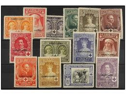 999 **/* COLONIAS ESPAÑOLAS: CABO JUBY. Ed.26/39. SERIE COMPLETA, Sellos De <B>5 Cts.</B> Y <B>15 Cts.</B> Con Fijasello - Other & Unclassified