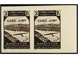 1006 ** COLONIAS ESPAÑOLAS: CABO JUBY. Ed.102/11s. SERIE Completa En Parejas <B>SIN DENTAR.</B> LUJO. Cat. +580€. - Otros & Sin Clasificación