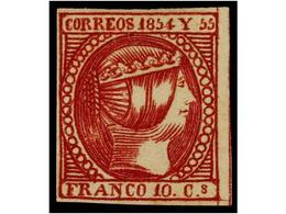 1033 (*) FILIPINAS. Ed.2. <B>10 Cuartos</B> Carmín. MAGNÍFICO EJEMPLAR. Cert. COMEX. Cat. 840€. - Otros & Sin Clasificación