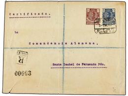 1053 COLONIAS ESPAÑOLAS: GUINEA. Ed.102, 104. 1917. SANTA ISABEL Correo Interior. <B>15 Cts.</B> Violeta Y <B>25 Cts.</B - Autres & Non Classés