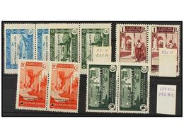 1180 ** MARRUECOS. Ed.138, 142, 180, 190/91M (2). <B>CAMBIOS DE COLOR</B> Con Perforación Y <B>WATERLOW AND SONS LTD/SPE - Autres & Non Classés