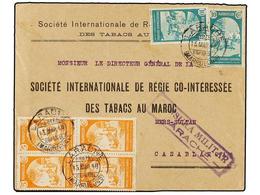 1194 MARRUECOS. Ed.196 (4), 197 (2). 1940. LARACHE A CASABLANCA. <B>5 Cts.</B> Naranja (4) Y <B>10 Cts.</B> Verde (2). - Otros & Sin Clasificación