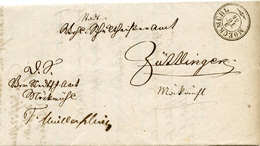 (Lo1646) Altdeutschland Brief Württemberg St. Moeckmühl N. Büsllingen - Lettere