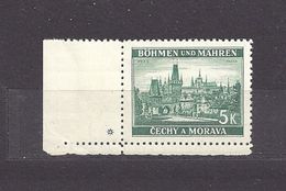 Bohemia & Moravia Böhmen Und Mähren 1939 MH * Mi 35 Sc 37 Cities And Castles I. Städte I. German Occupation. Ecke. - Unused Stamps