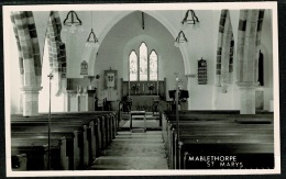 RB 1197 -  Real Photo Postcard - St Mary's Church Interior - Mablethorpe Lincolnshire - Otros & Sin Clasificación