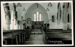 RB 1197 -  Real Photo Postcard - St Mary's Church Interior - Mablethorpe Lincolnshire - Altri & Non Classificati