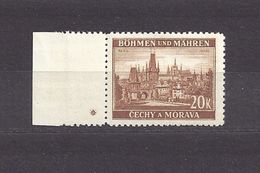 Bohemia & Moravia Böhmen Und Mähren 1939 MH * Mi 37 Sc 39 Cities And Castles I. Städte I. German Occupation. - Unused Stamps