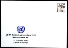 Bund PU111 D2/001 Privat-Umschlag UNO Aachen 1980 - Sobres Privados - Nuevos