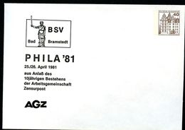 Bund PU111 D2/002 Privat-Umschlag ROLAND-DENKMAL BAD BRAMSTEDT 1981 - Private Covers - Mint