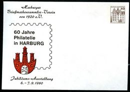 Bund PU111 D2/008 Privat-Umschlag WAPPEN HARBURG 1980 - Sobres Privados - Nuevos