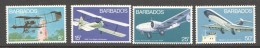 BARBADOS  1973  Aircrafts  Set Of 4  UM - MNh - Barbados (1966-...)