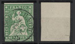 SVIZZERA - HELVETIA - (Vedere Fotografia) (See Photo) - 1962-81 - 40r Verde (filo Verde) - Used Stamps