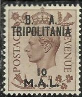 TRIPOLITANIA BA 1950 B.A.  10 M SU 5 P MNH - Tripolitania