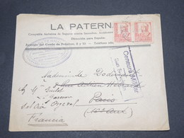 ESPAGNE - Enveloppe Commerciale De San Sebastian Pour La France En 1937 Avec Censure - L 13948 - Marques De Censures Républicaines