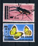 Zaire 1977 Insekten Mi.Nr. 542/45 Gest. - Usati