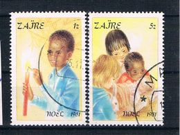 Zaire 1981 Kinder Mi.Nr. 741/44 Gest. - Gebraucht