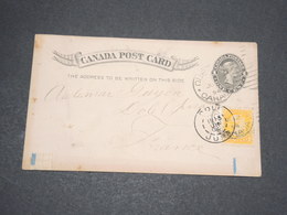 CANADA - Entier Postal + Complément De Quebec Pour La France En 1894 - L 14004 - 1860-1899 Reinado De Victoria