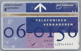 NL.- Telefoonkaart. PTT Telecom. 4 Eenheden. TELEFONISCH VERGADEREN Snel En Efficiënt. 327A. - Opérateurs Télécom