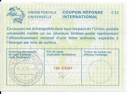 1976 - COUPON REPONSE INTERNATIONNAL De 135 CENT - OBLITERE 'SGRAVENHAGUE (PAYS-BAS) - Reply Coupons