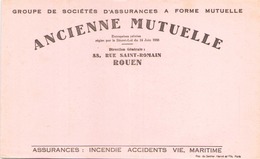 Buvard " Ancienne Mutuelle Rouen " ( Pliures, Rousseurs ) 21 X 13,5 Cm - A