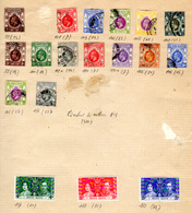 1912-21 H-K.    Georges V, Georges VI Entre 99 Et 138, Cote 49 € - Used Stamps