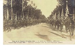 Fêtes De La Victoire 11 Juillet 1919 Défilé Des Drapeaux Américains - Non Classés