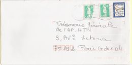 H439 Vignette Vive L'an 2000 Sur Lettre Circulée En 2004 - Lettres & Documents