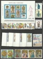1987 Vaticano Vatican 6 SERIE E FOGLIETTO OLYMPHILEX Usati: S.Agostino, Lettonia, Lituania, Olymphilex, Museo Filatel... - Used Stamps