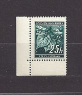 Bohemia & Moravia 1939 MNH ** Mi 23 Sc 23 Linden Leaves And Closed Buds I. - Unused Stamps